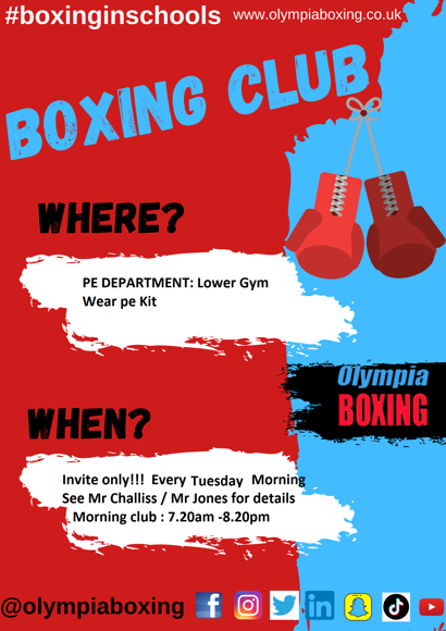 Boxing Club Flyer