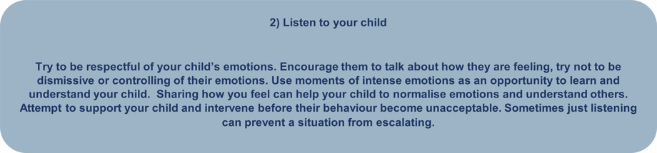 Listen to your child