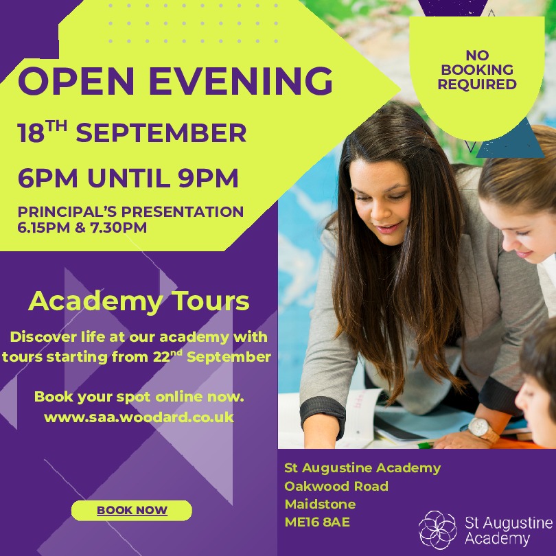 Open evening academy tours invitation